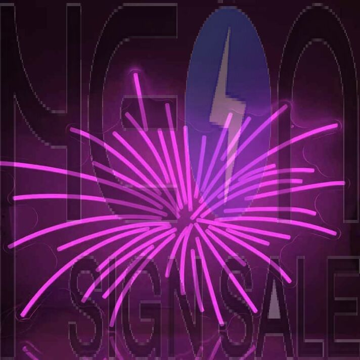 Wedding Fireworks Romantic Decor Neon Light