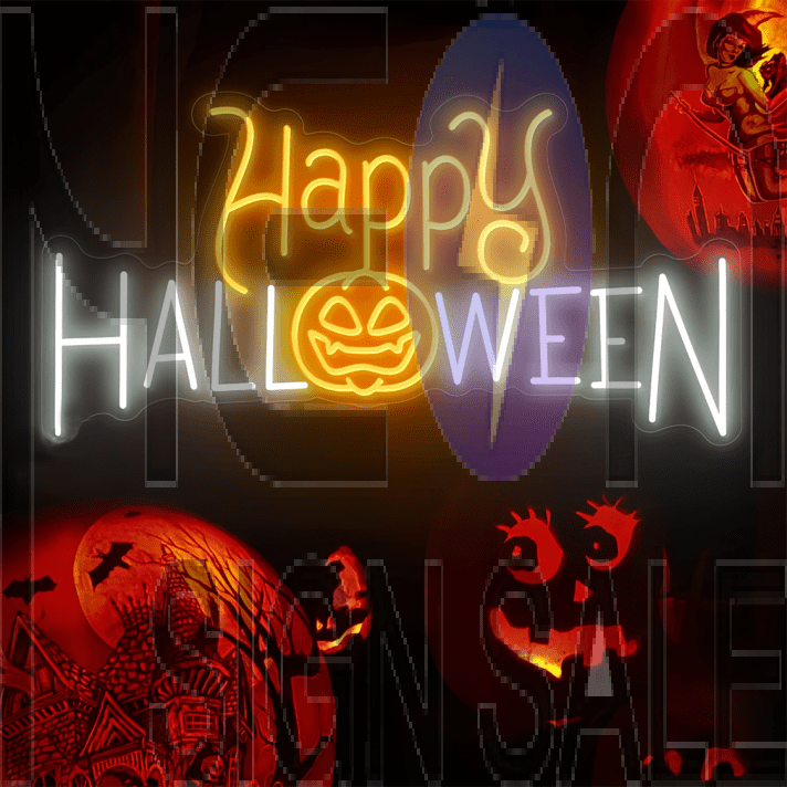 Happy HALLOWEEN Celebration Neon Sign