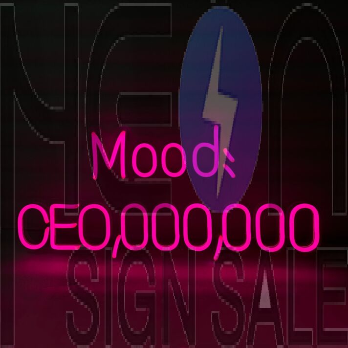 Mood CEO neon sign