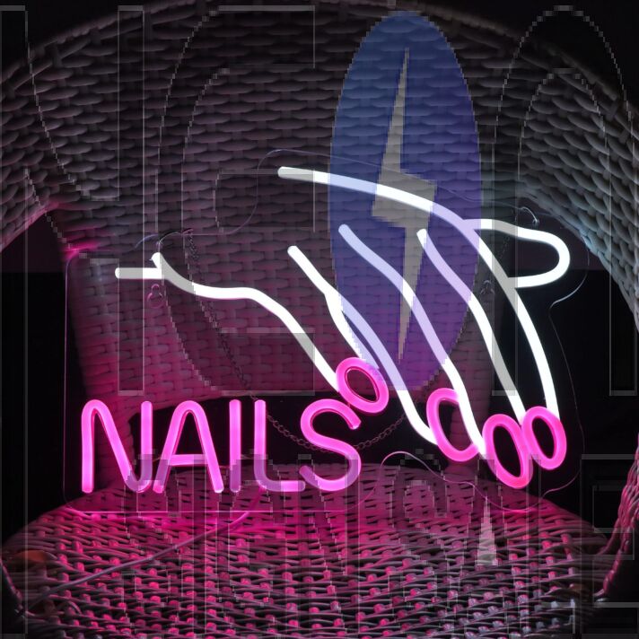 Customize Nail Salon Decor Neon Sign