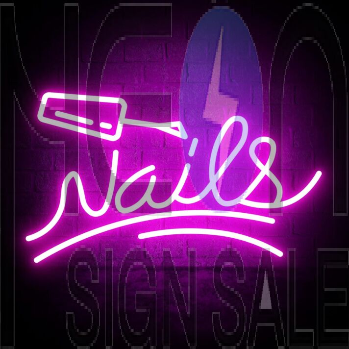 Customize Nail Polish Decor Neon Sign