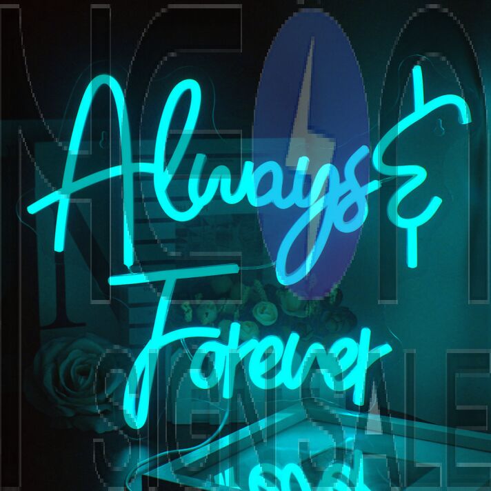 Always and Forever Wedding Neon Sign