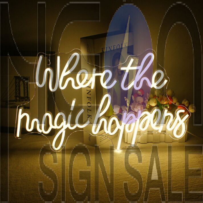 Where the Magic Happens Wedding Room Decor Neon Sign