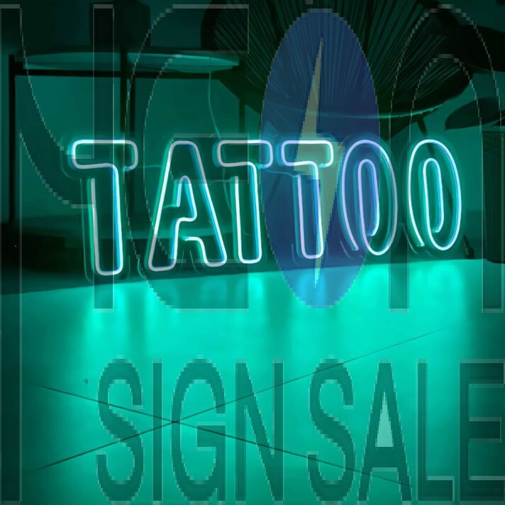 Creative Tattoo Shop Sign Neon