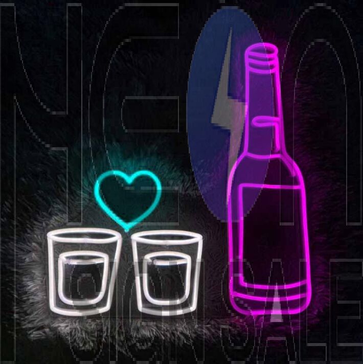 Beer Mug Heart Cheers Neon Sign