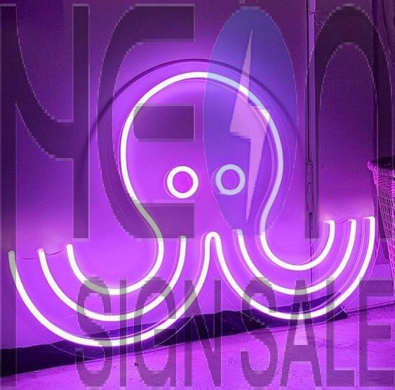 Cute Octopus Animal Neon Sign