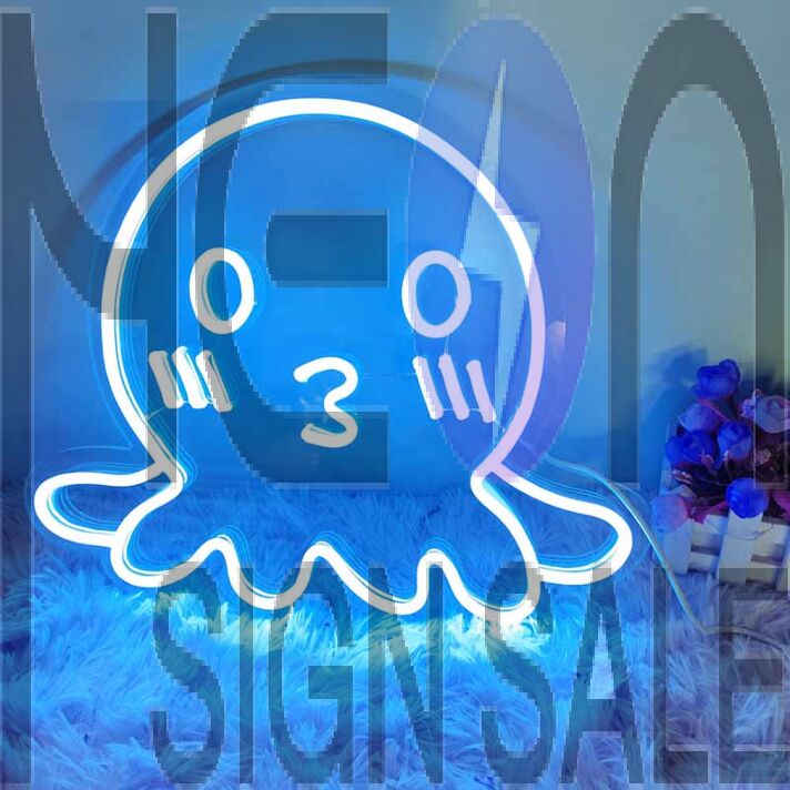 Cute Octopus Neon Sign