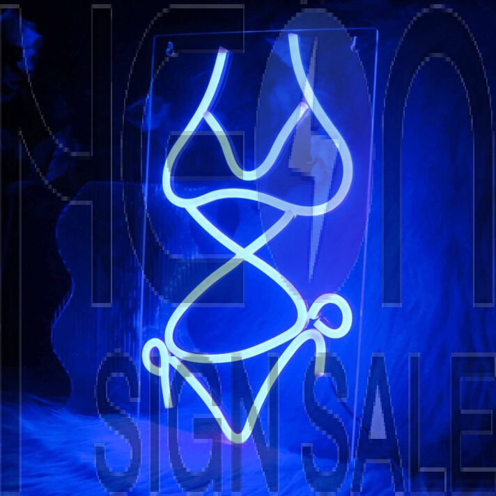 Sexy Bikini Outfit Stylish Neon Sign