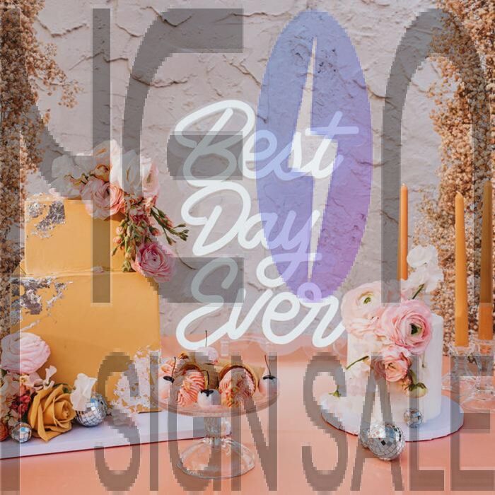 Best Day Ever Neon Sign for Celebratory and Positive Decor