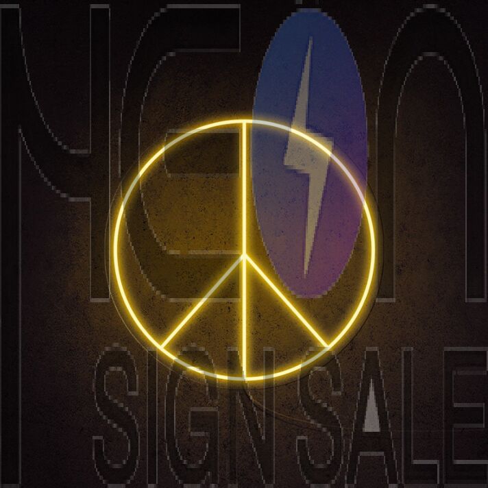 Peace Neon Sign for Positive and Peaceful Decor