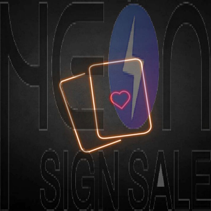 'Love Card' neon sign