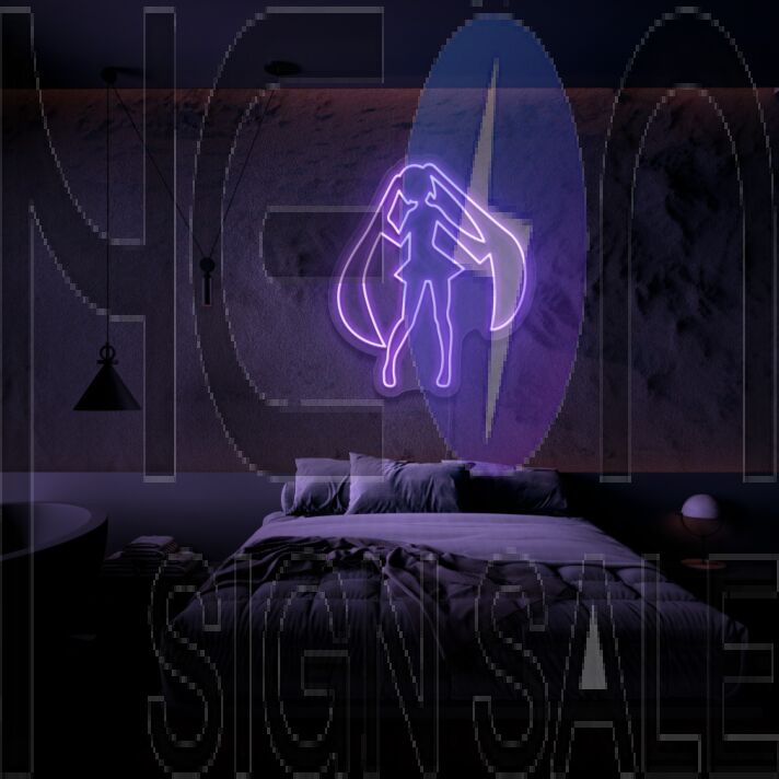 Miku Neon Sign for Anime Fans