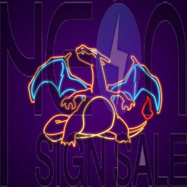 Charizard Neon Sign for Anime Fans