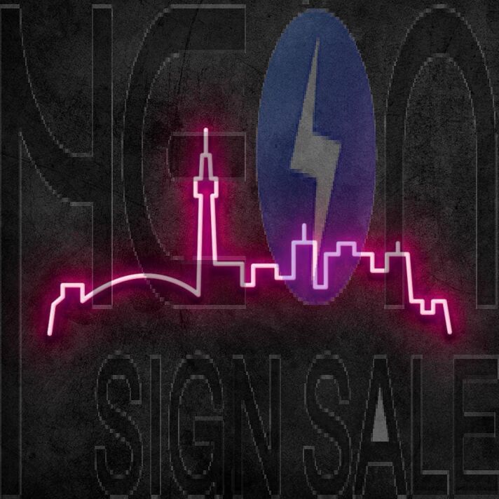Toronto Skyline Neon Sign for City and Cultural Decor