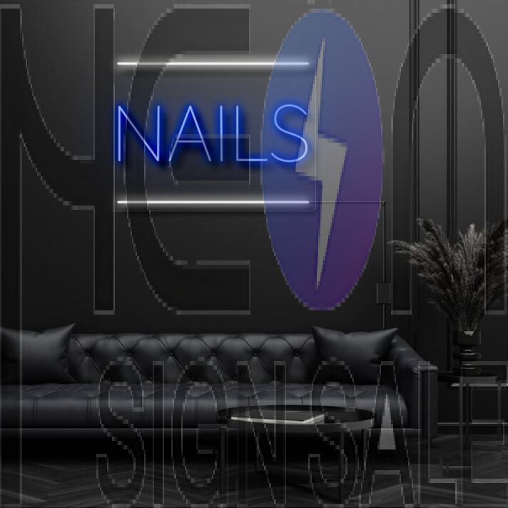 Nails Neon Sign for Beauty and Nail Salons