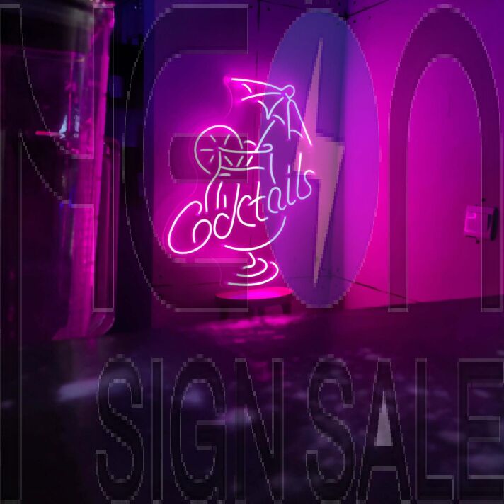 Customize 'Cocktail' neon sign