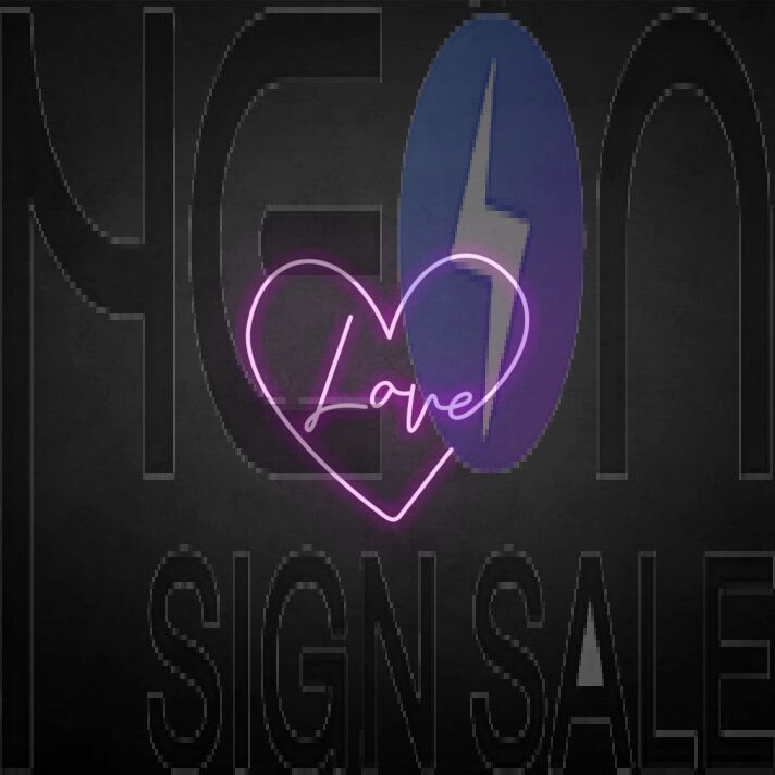'Love' neon sign