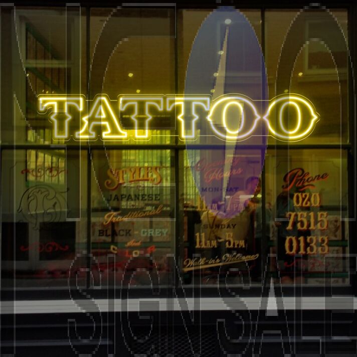 Tattoos Neon Sign For Wall for Tattoo Studios