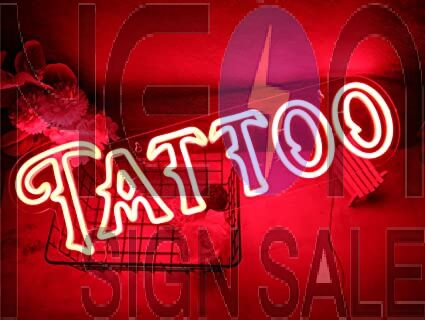 Vinray TATTOO LED Neon Sign for Tattoo Studios