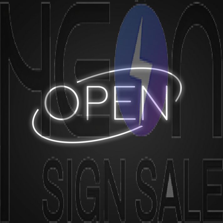 Open Neon Sign for Businesses and Shops