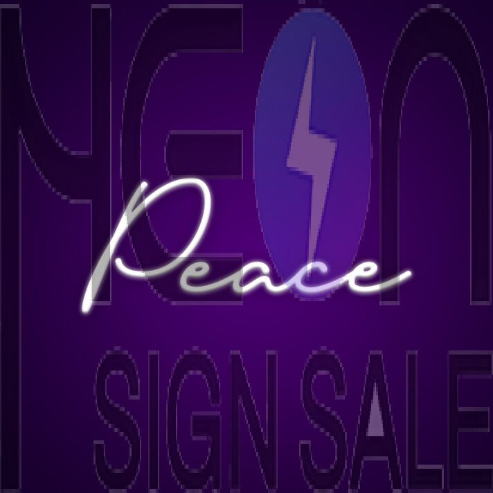 Peace Neon Sign for Positive and Peaceful Decor