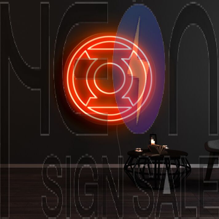 Green Lantern Neon Sign for Superhero Fans