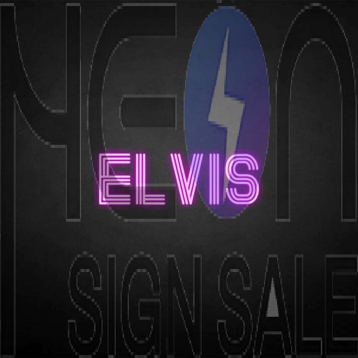 ELVIS' neon sign