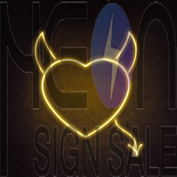 Naughty Love Neon Sign for bold and playful settings