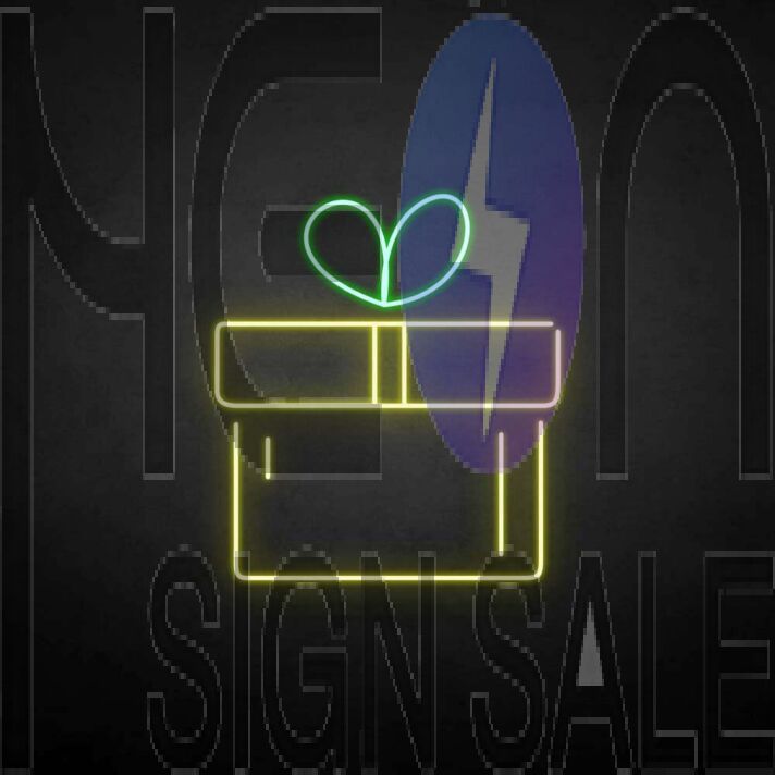'Gift' neon sign