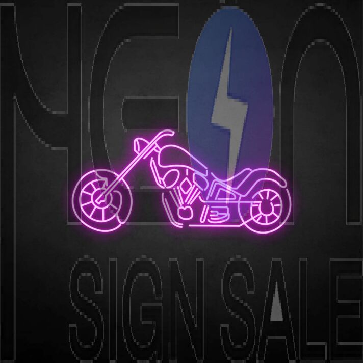 Chopper' neon sign