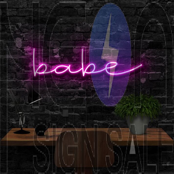 Babe Neon Sign for Romantic Settings