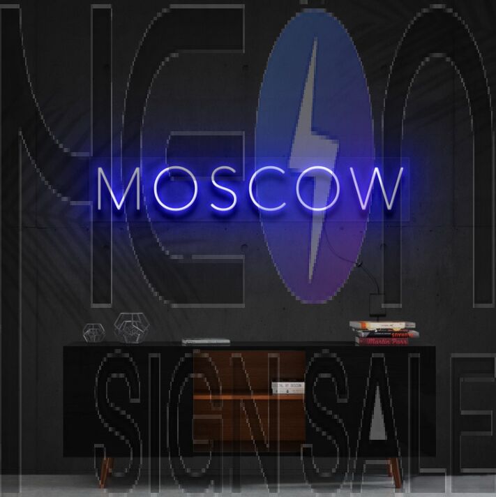 Moscow Neon Sign for Travel Lovers