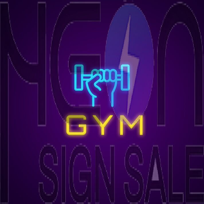 Gym Neon Sign for Fitness Studios