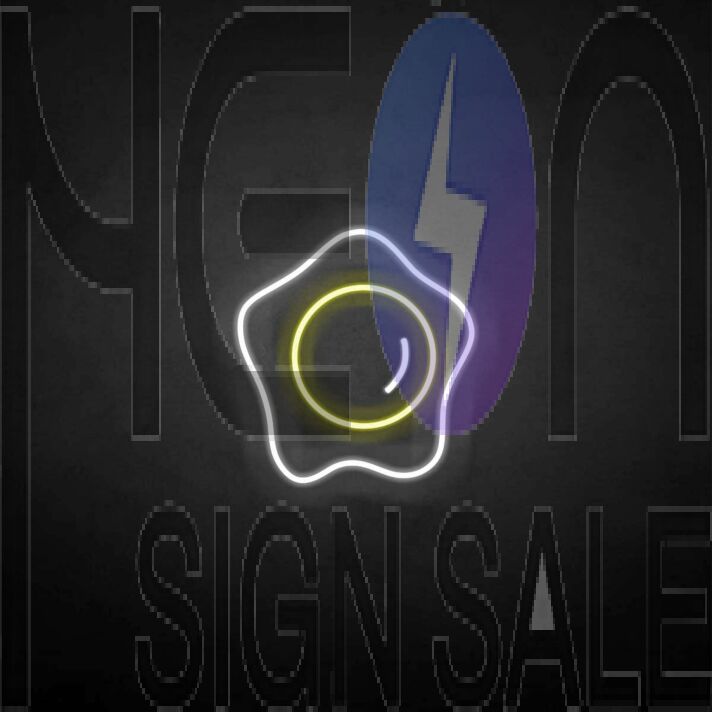 Egg yolk' neon sign
