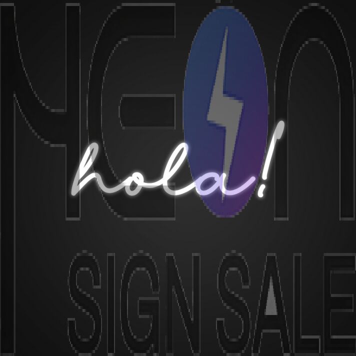 Hola Neon Sign for Welcoming Decor