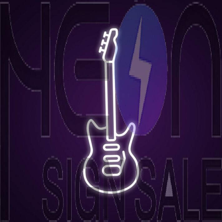 Guitar Sign Neon Sign for Music Lovers