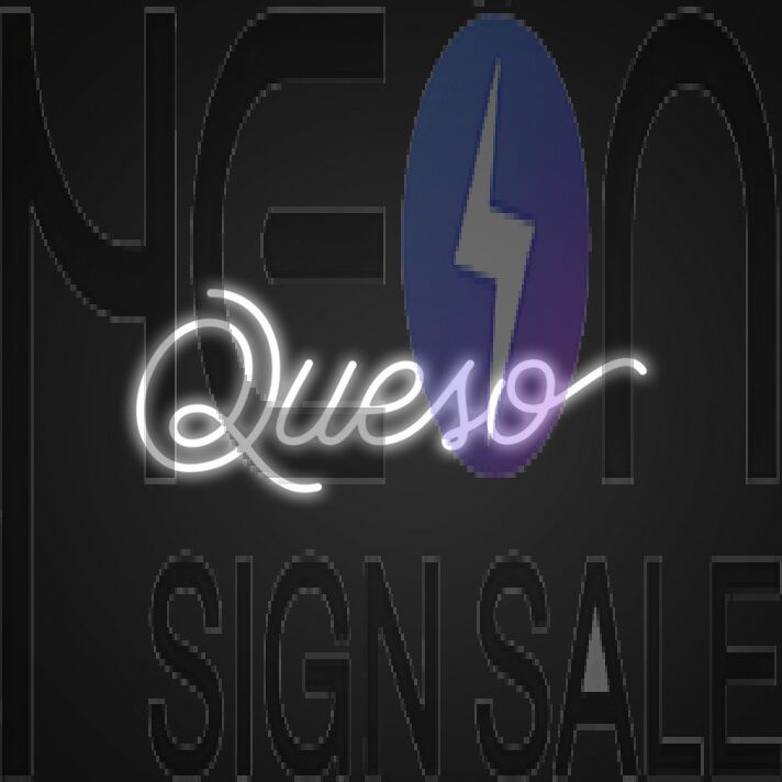 Queso Neon Sign for Food Lovers