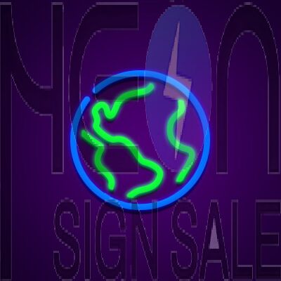 Earth Neon Sign for Nature and Earth Themed Decor