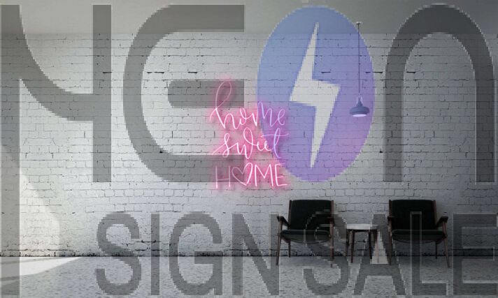 Home Sweet Home Heart Neon Sign