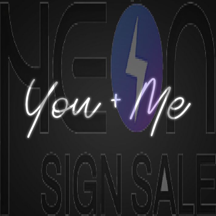 You Me Neon Sign for Romantic Decor