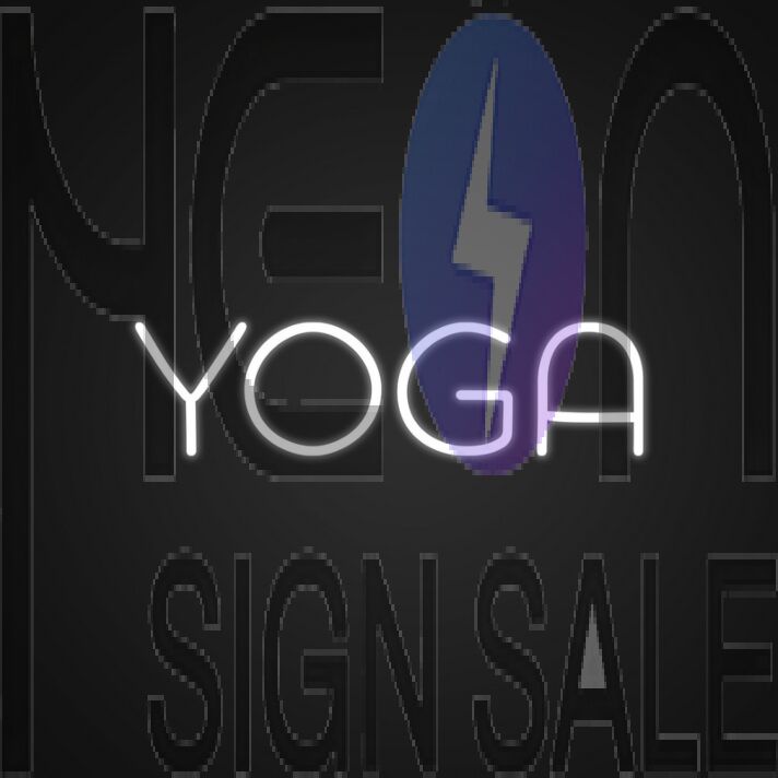 Quirky Yoga Signs Neon Sign for Yoga Studios
