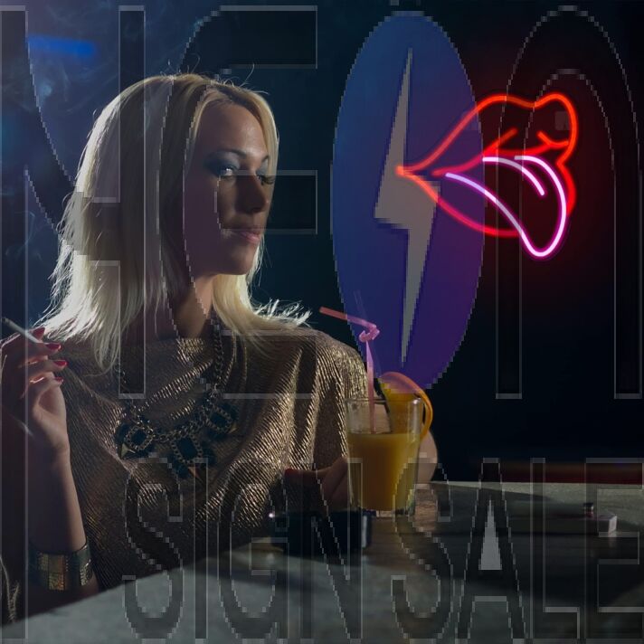 Red Lips Bedroom Wall Mounted Neon Sign Bold Accent