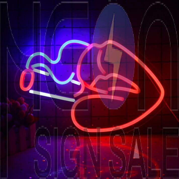 Smoking Mouth Neon Sign Bar Lounge