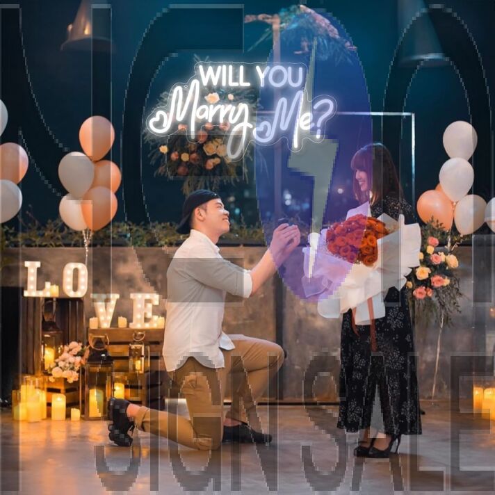 Will You Marry Me Neon Sign Proposal