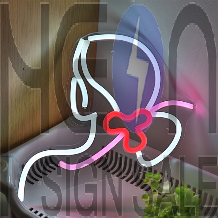 Bring Art to Life in Your Home, Office, or Party with the Creative Girls Drawing LED Wall Neon Sign