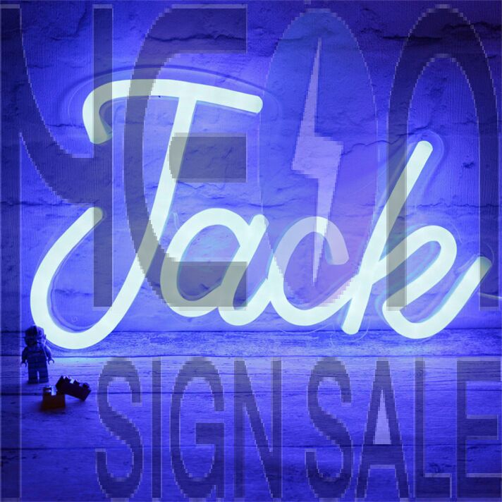 Brighten Your Bar, Office, or Wedding Ambiance with the Customized LED Neon Light Name Jack LED Neon Sign.