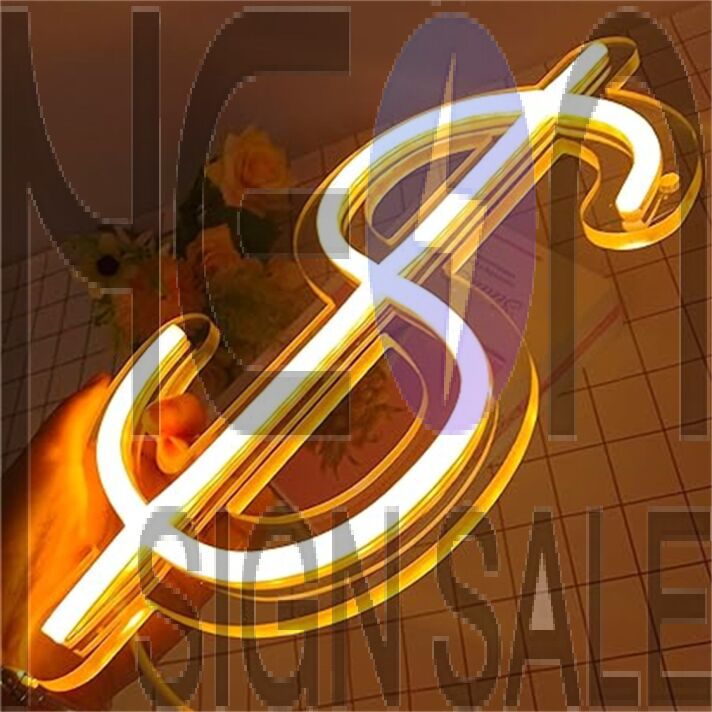 Brighten up your bar, office, or store ambiance with the sleek Dollar Dollar LED Neon Sign.