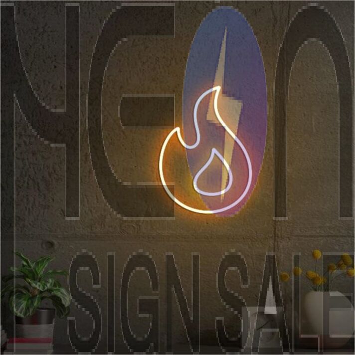 Bring vibrant vibes to your bar, cafe, or gaming room with Flame LED Neon Sign Radikal LED Neon.