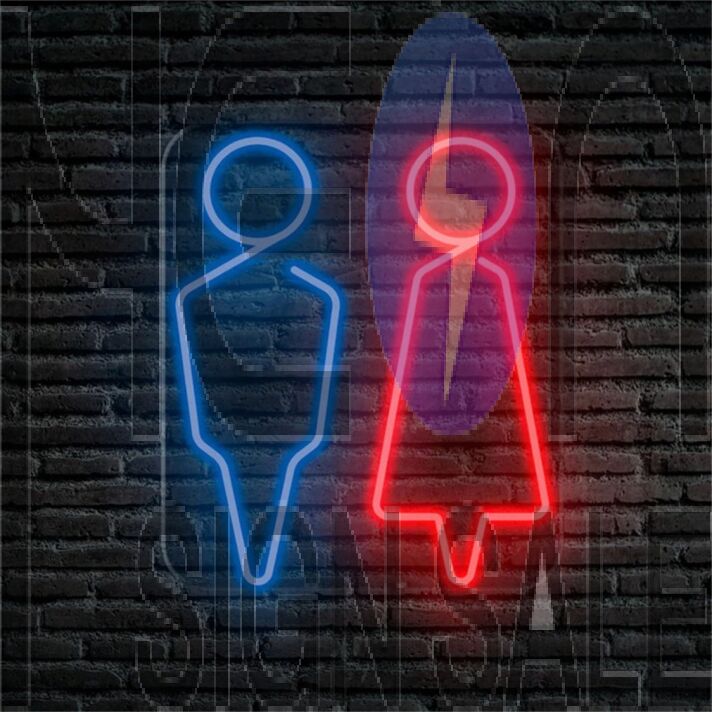 Brighten Up Your Bar, Café, or Gender Reveal Party with the Male And Female LED Neon Sign.