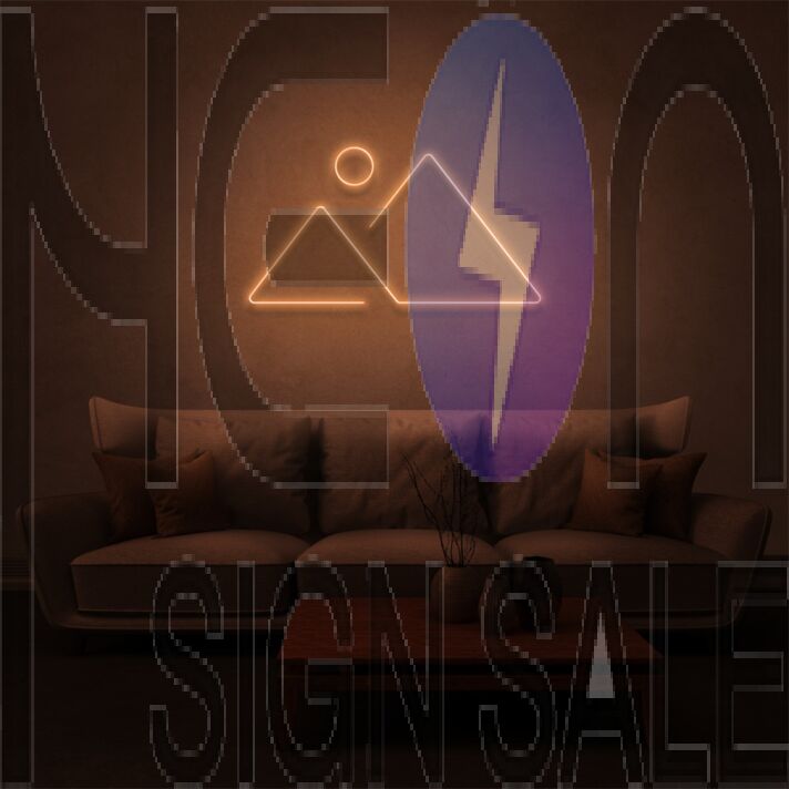 Elevate Your Space: Mountain Ranges Adventure LED Neon Sign for Home Decor, Bars, and Outdoor Adventure Settings